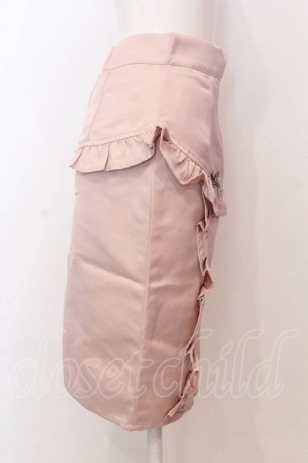 画像2: Honey Cinnamon / フリルタイトスカート F ピンク O-25-07-18-004-LO-SK-OW-ZY (2)