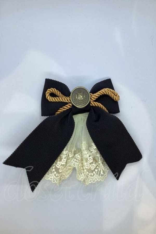 画像1: Innocent World / コードタッセルリボンクリップ  クロ O-25-07-18-1100-IW-AC-IG-ZT486-F004 (1)