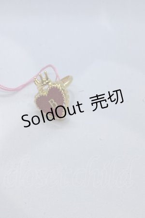 画像: BABY,THE STARS SHINE BRIGHT / HEART TRUMP リング  えんじ×ゴールド O-25-07-18-1103-BA-AC-IG-OS
