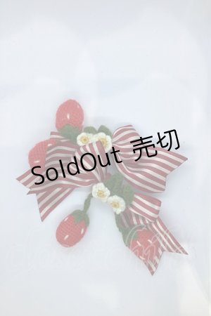 画像: BABY,THE STARS SHINE BRIGHT / Creamy Berry リボンコサージュ  アカ O-25-07-18-1117-BA-AC-IG-OS