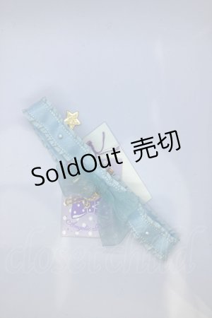 画像: Angelic Pretty / オーガンジークロスチョーカー  サックス O-25-07-18-1015-AP-AC-IG-ZT486-F001