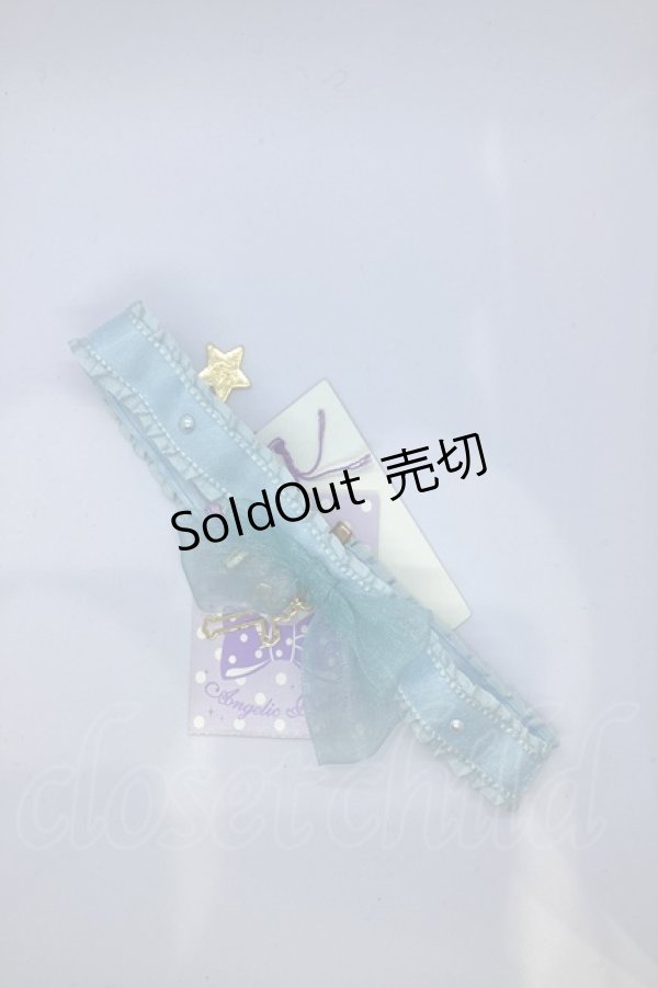 画像1: Angelic Pretty / オーガンジークロスチョーカー  サックス O-25-07-18-1015-AP-AC-IG-ZT486-F001 (1)