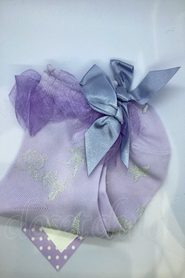 画像1: Angelic Pretty / Misty Skyクルー丈ソックス   O-25-07-18-1024-AP-ZA-IG-ZT485-F002 (1)