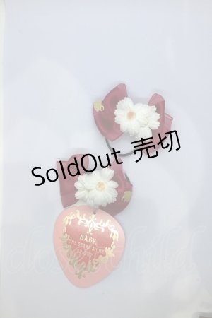 画像: BABY,THE STARS SHINE BRIGHT / マーガレットpetitリボンゴム  えんじ O-25-07-18-1058-BA-AC-IG-ZT486-F001