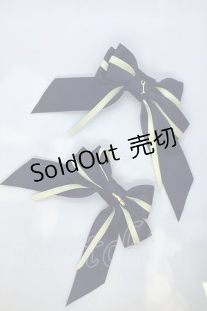 画像: Innocent World / IWモチーフ付ツインクリップ  ネイビー O-25-07-18-1059-IW-AC-IG-ZT486-F001