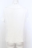 画像4: Ank Rouge / はしごレース配色ブラウス M シロ×アカ O-25-07-18-056-CA-BL-OW-OS (4)