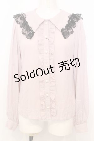 画像: Ank Rouge / セーラーフリルブラウス M ピンク×クロ O-25-07-18-057-CA-BL-OW-OS