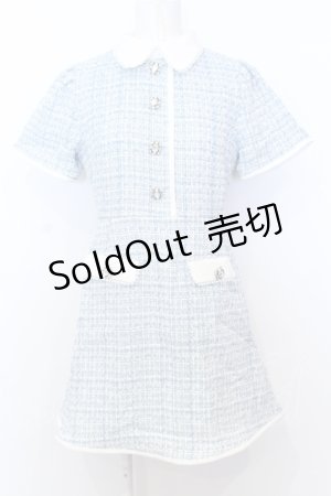 画像: Swankiss / EK tweed pocket O/P　ワンピース F サックス O-25-07-18-059-CA-OP-OW-OS