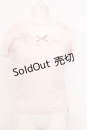 画像: Ank Rouge / チュール切り替えテレコトップス M ピンク O-25-07-18-062-CA-TO-OW-OS