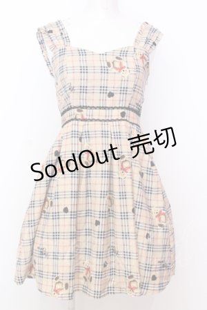 画像: Honey Cinnamon / チェックベアジャンスカ F ベージュ O-25-07-18-007-LO-OP-OW-OS