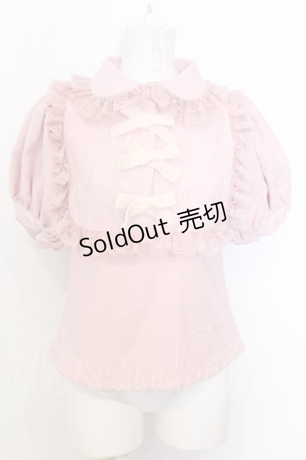 画像1: Swankiss / RS heart ribbon B/L　ブラウス F ピンク O-25-07-18-068-CA-BL-OW-OS (1)