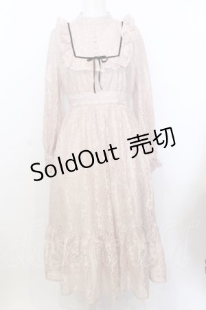 画像: Ank Rouge / レースロングクラシックワンピース M ベージュ O-25-07-18-072-CA-OP-OW-OS