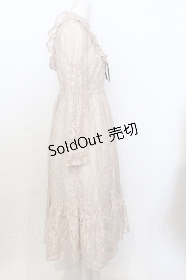 画像3: Ank Rouge / レースロングクラシックワンピース M ベージュ O-25-07-18-072-CA-OP-OW-OS (3)