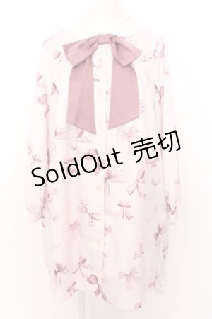 画像: Ank Rouge / Favorite Ribbonシャツワンピース M ピンク O-25-07-18-077-CA-OP-OW-OS