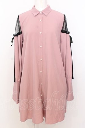 画像: Ank Rouge / ショルダーレースシャツワンピース M ピンク O-25-07-18-078-CA-OP-OW-OS