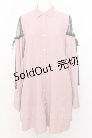 画像: Ank Rouge / ショルダーレースシャツワンピース M ピンク O-25-07-18-078-CA-OP-OW-OS