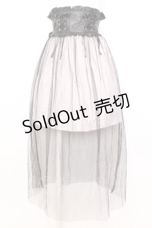 画像: Ank Rouge / 合皮ベルトチュールスカート M ピンク×クロ O-25-07-18-089-CA-SK-OW-OS