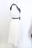 画像2: Ank Rouge / ドット襟ワンピース M シロ×クロ O-25-07-18-093-CA-OP-OW-OS (2)