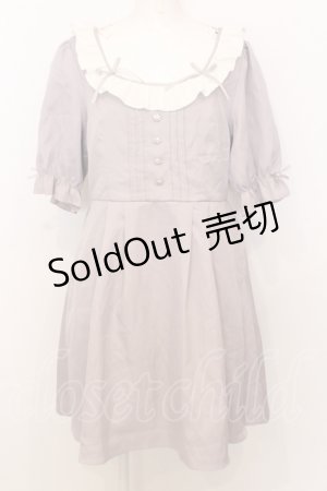 画像: DearMyLove / お嬢様リボンワンピース 3L ラベンダー O-25-07-18-102-EL-OP-OW-OS