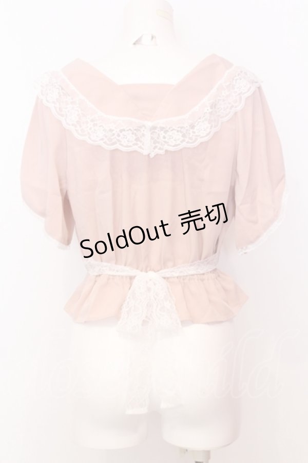 画像3: Honey Cinnamon / タックレースブラウス  ピンク O-25-07-18-013-LO-BL-OW-OS (3)