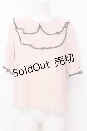 画像: Honey Cinnamon / レース配色プルブラウス F ピンク O-25-07-18-014-LO-BL-OW-OS