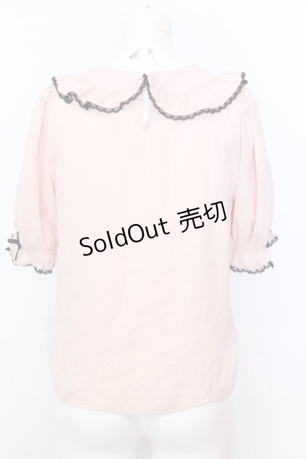 画像3: Honey Cinnamon / レース配色プルブラウス F ピンク O-25-07-18-014-LO-BL-OW-OS (3)
