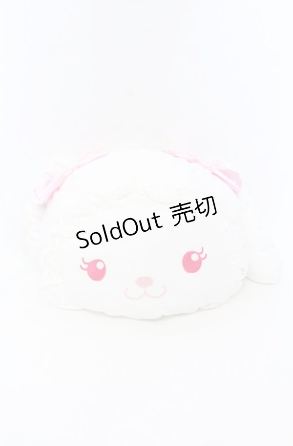 画像1: BABY,THE STARS SHINE BRIGHT / うさくみゃちゃんのもちもちクッション  シロ×ピンク O-25-07-19-001-BA-ZA-IG-OS (1)