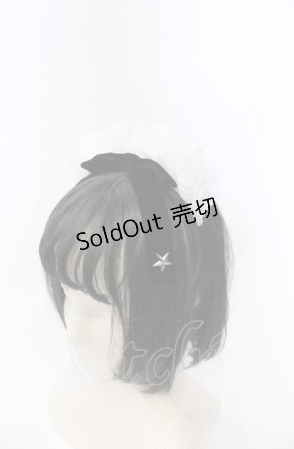 画像1: Angelic Pretty / Holyリボンメイドカチューシャ  シロ×クロ O-25-07-19-048-AP-ZA-IG-ZT487-F001 (1)