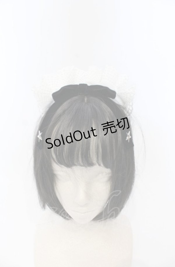 画像2: Angelic Pretty / Holyリボンメイドカチューシャ  シロ×クロ O-25-07-19-048-AP-ZA-IG-ZT487-F001 (2)