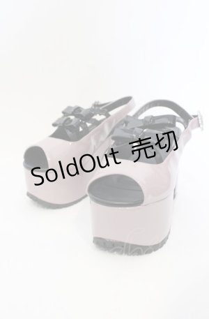 画像: DearMyLove / ダブルクロスリボンサンダル 24.0ｃｍ ピンク×クロ O-25-07-19-065-EL-SH-OW-ZT087
