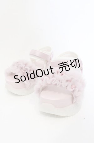 画像: axes femme POETIQUE / チュールフリルスポサン S ピンク O-25-07-19-067-AX-SH-OW-ZT-K005