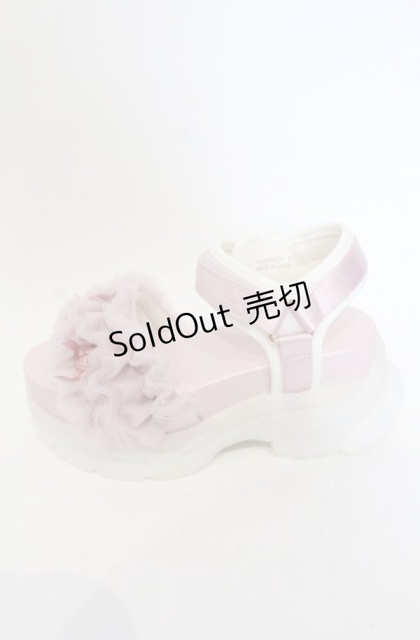 画像3: axes femme POETIQUE / チュールフリルスポサン S ピンク O-25-07-19-067-AX-SH-OW-ZT-K005 (3)