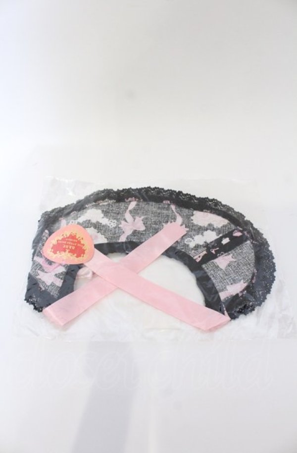 画像2: BABY,THE STARS SHINE BRIGHT / くみゃちゃんの Ribbon Ribbon C’est Bon Belle Journee柄うさくみゃケープ  クロ O-25-07-19-007-BA-ZA-IG-ZT488 (2)