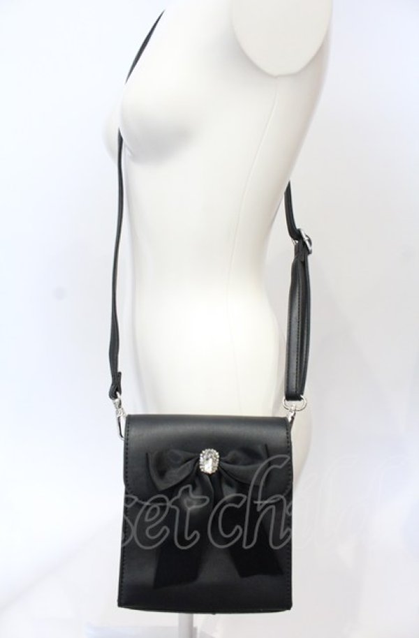 画像4: Ank Rouge / ビジューリボンポシェット  クロ O-25-07-19-073-CA-BG-IG-ZT-K024 (4)