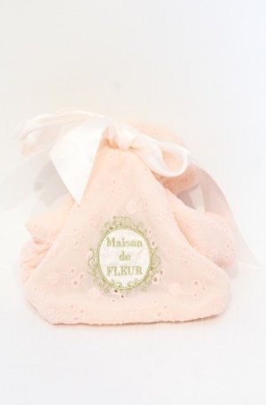 画像: Maison de FLEUR / -POPUP限定フラワー刺繍ビックリボンポーチ  ピンク O-25-07-19-074-LO-ZA-IG-ZT271
