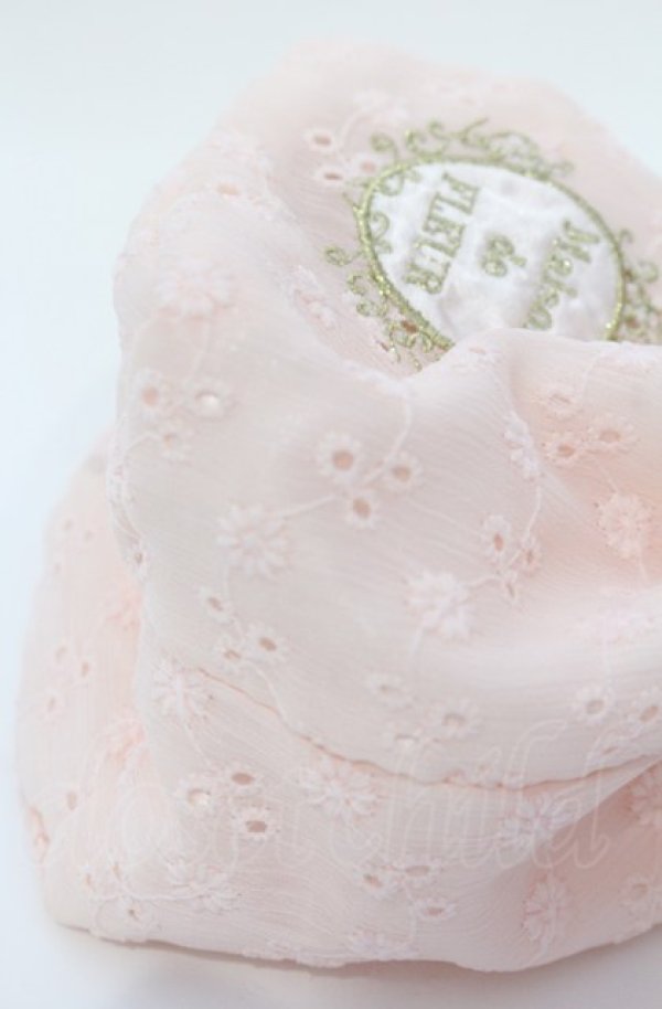 画像3: Maison de FLEUR / -POPUP限定フラワー刺繍ビックリボンポーチ  ピンク O-25-07-19-074-LO-ZA-IG-ZT271 (3)