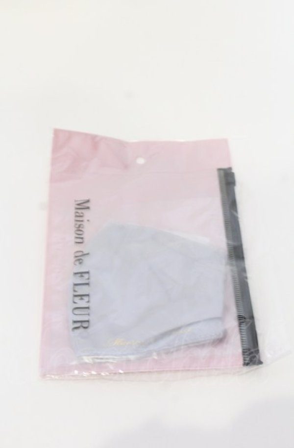 画像1: Maison de FLEUR / サテンマスク  グレー O-25-07-19-076-LO-ZA-IG-ZT271 (1)