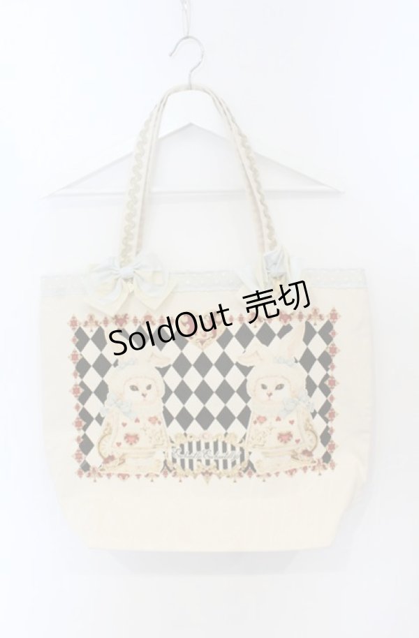 画像1: Enchantlic Enchantilly / 【スペシャルバージョン】不思議の国のQueen cat大きめトートバッグ   O-25-07-19-082-LO-BG-IG-ZT-K012 (1)