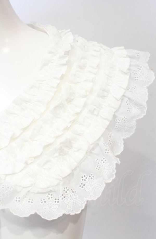 画像2: HEIHEI / フリルつけ襟  シロ O-25-07-19-088-PU-ZA-IG-ZT169-F005 (2)