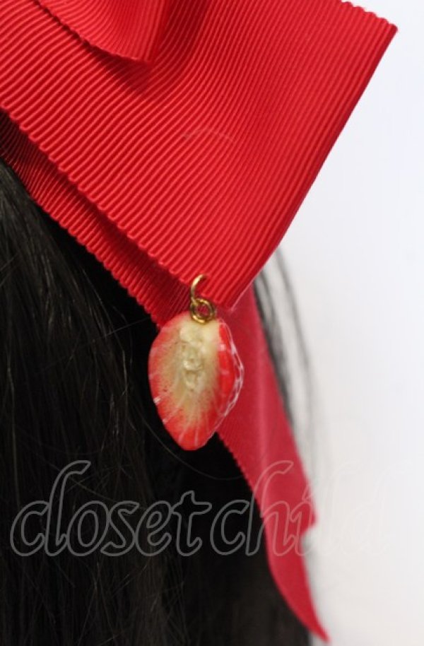 画像2: MERCI MEL / リボンカチューシャ  アカ O-25-07-19-090-LO-AC-IG-OS (2)