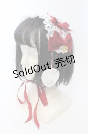 画像: BABY,THE STARS SHINE BRIGHT / プリンセスドロップヘッドドレス  えんじ×シロ O-25-07-19-014-BA-AC-IG-OS