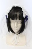 画像2: Angelic Pretty / シスターベールヘッドドレス  シロ×ネイビー O-25-07-19-019-AP-AC-IG-ZT488 (2)