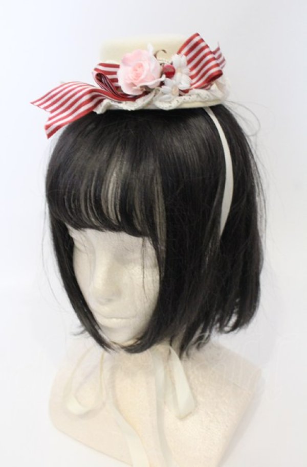 画像1: BABY,THE STARS SHINE BRIGHT / Heart Berry ミニハット  アイボリー O-25-07-19-024-BA-AC-IG-OS (1)