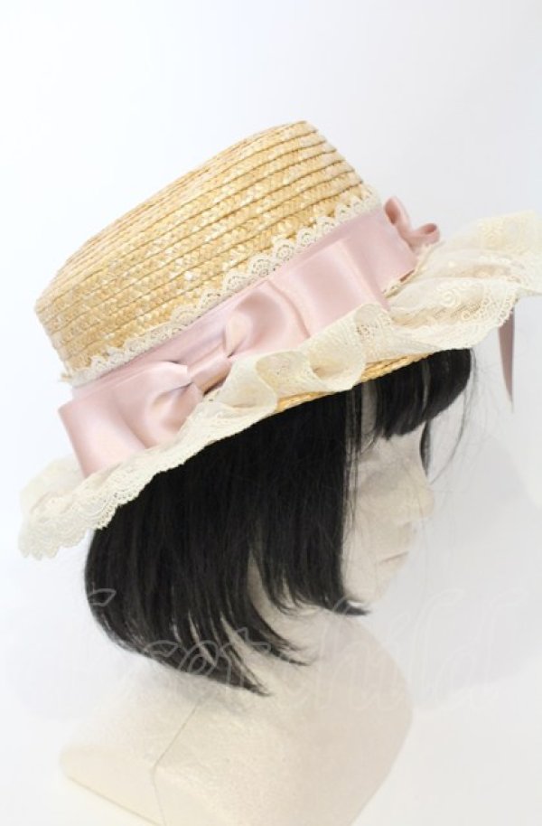 画像3: ALICE and the PIRATES / ベルスーズカンカン帽  ナチュラル×ピンク O-25-07-19-025-PA-AC-IG-ZT-K011 (3)