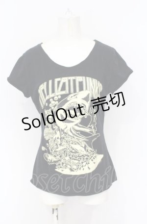 画像: HELL CAT PUNKS / シャークptTシャツ S ブラック O-25-07-21-039-PU-TO-OW-OS