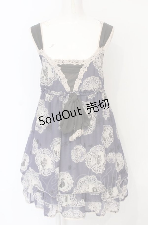 画像1: axes femme / 童話柄キャミチュニ M パープル O-25-07-21-045-AX-TO-OW-OS (1)
