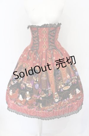 画像: ALICE and the PIRATES / ミセス・ハロウィンアップルの奇妙な晩餐会スカート  エンジ O-25-07-21-046-PA-SK-YM-OS