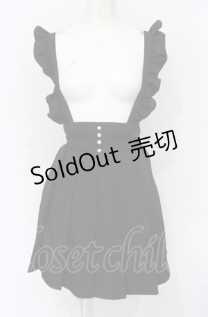 画像: Ank Rouge / フリルサスペンダーミニスカート  クロ O-25-07-21-047-CA-SK-IG-OS