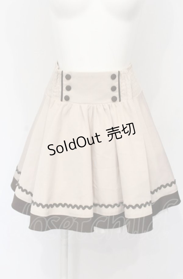 画像1: Ank Rouge / ダブルボタンミニスカート  ピンク×ブラウン O-25-07-21-056-CA-SK-IG-OS (1)
