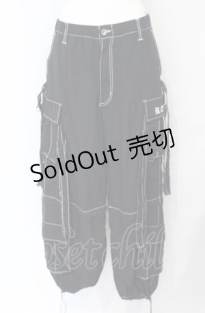 画像: REFLEM / 2WAYワイドナイロンカーゴパンツ F ブラック O-25-07-21-059-PU-PA-OW-OS